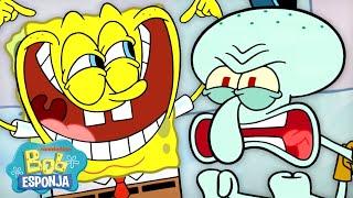 Bob Esponja | 60 minutos de Calamardo MUY fastidiado   | Bob Esponja en Español