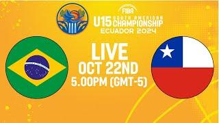 Brazil v Chile | Full Basketball Game | South American U15 Championship 2024