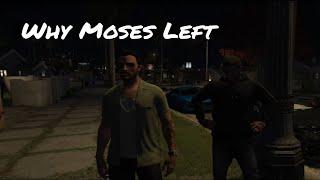 Moses Explains Why He Lost Motivation? | GTA RP | Nopixel 4.0 | The Manor