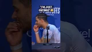 “Don’t do this again, bro” - Jalen Brunson was NOT okay with Josh Hart’s postgame meal!  | #Shorts