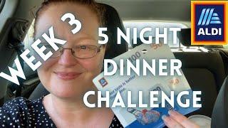 ALDI 5 Night DINNER CHALLENGE - WEEK 3 / Frugal Living