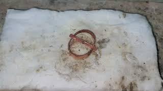 New design copper wire ring making ! How to make ring with thin copper wire