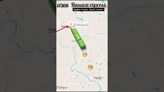 Route Map of 17307/38 Bagalkot-Mysuru Basava Express #indianrailways