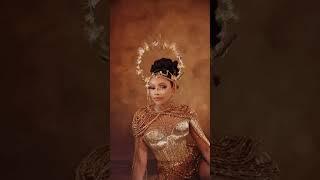 So much opulence, regal & royalty with her 2nd look #bonangmatheba for #misssa2024 #madeinnigeria