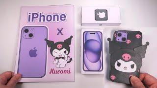 [ Paper Diy ] 쿠로미 iphone15 블라인드백 ASMR Sanrio Kuromi iphone15 Blind Bag