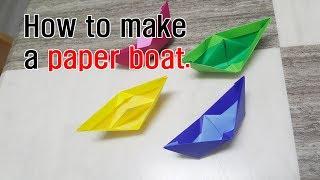 How to make a paper boat / making paper paper boat