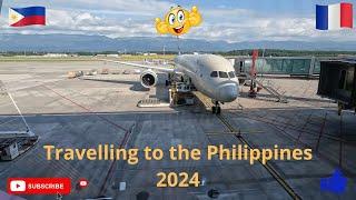 Philippines 2024. Travelling from Geneva to Manila. Etihad Airways. Marc and Tikay Happiness.