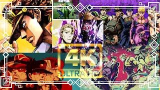 JoJo's Bizarre Adventure - All Openings / Intros | 4K 60FPS