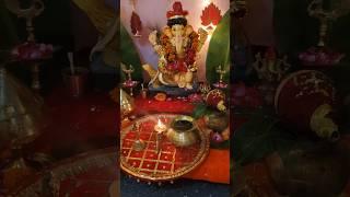 ganpati sthapana #shorts #anikakekanha