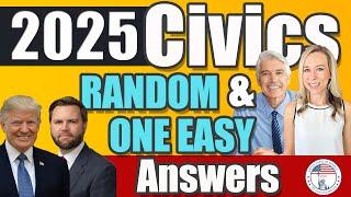 100 civics questions ONE EASY answers US naturalization test | 2008 Civics Test Officer Bill