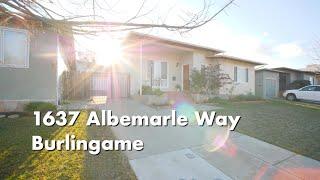 1637 Albemarle Way, Burlingame