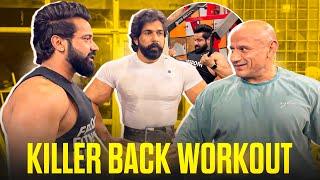 3 Best Exercise For Back Muscle Thickness||Tagda Back Workout With Guru Ji And Rubal Bhai