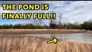 The Pond Is FULL!  But will it stay that way?