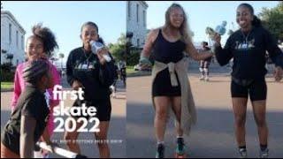 FIRST ROLL OUT 2022 ~ ROLLER SKATE VLOG, MINT SYSTEMS SKATE SHOP DOCKYARD | Rosheena Pamplin