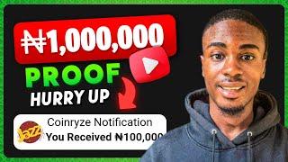 Get paid N100,000 daily legit earn money app (coinryze review) How To Make Money Online In 2025