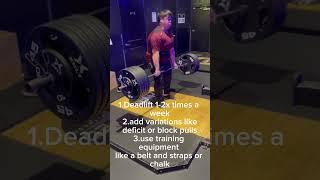 How to increase your deadlift #shorts #2024 #youtubeshorts #gym #howto #deadlift #motivation