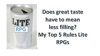 Top 5 Rules Lite RPG Systems (D&D alternatives!)