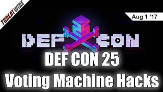 Hacking Voting Machines, BroadPwn in Vegas, and #LeakTheAnalyst - DEF CON 25 - Threat Wire