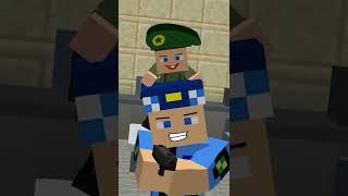 ASKER BEBEK KEREM KOMİSER'in ŞAPKASINI ALDI TİKTOK - Minecraft #shorts