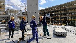 PRECAST COLUMN INSTALLATION PROCESS - PRECAST CONCRETE COLUMN