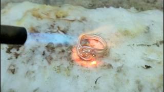 Twisted silver ring making  How to make a ring jewelry