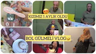 KIZIMIZ 1 AYLIKDEDE, ANNEANNE VE TEYZEMİZLEKENDİMİZE ÇOK GÜLDÜK-KIZ KIZA GEZMELER#bebek#seravlog