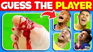 Who Got INJURY? 🩸Comparison INJURY Moments of Football Player! Football Quiz | Ronaldo,Messi