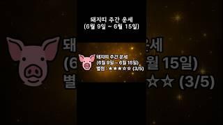 돼지띠 이번주 주간 운세 (6월 9일 ~ 6월 15일)