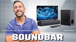 Geoyeao Sound Bar with Subwoofer!  Unleash Powerful Sound!