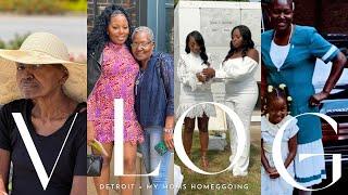 My moms home going ceremony & Detroit | Lexlo Vlogs