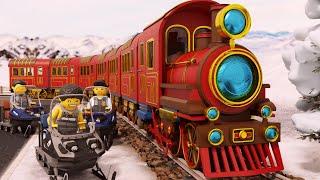  POLICE VS THIEF Cartoon - Train Videos for Kids - Choo choo train kids videos