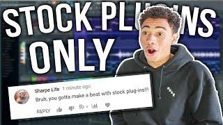 THE STOCK PLUGINS ONLY CHALLENGE!!! (Making A Beat With Stock Plugins Fl Studio | Sharpe