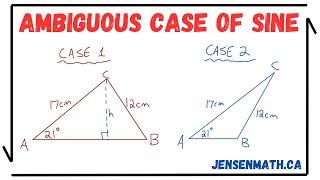 Ambiguous Case of Sine (full lesson) | jensenmath.ca