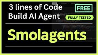 SmolAgents : This FULLY FREE SMOL AI Agent CAN DO ANYTHING!  - Install Locally