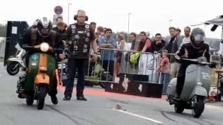 Blechroller Rollerrennen Vespa  Bremen 2016