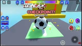 Roblox  GamePopBoom Complete Obby But You Are A FOOTBALL !!!