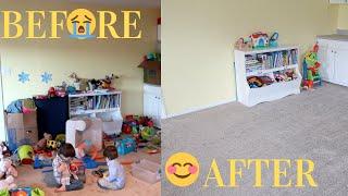 EXTREME CLEAN WITH ME /  TOY DECLUTTER  / PLAYROOM MEGA MESS | Ana Andrea Xoxo