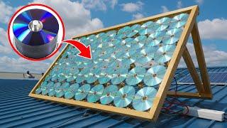 Free Electricity ! Turn Old CDs Into DIY Solar Panels | Smart Recycling Saves Millions of Dollars"