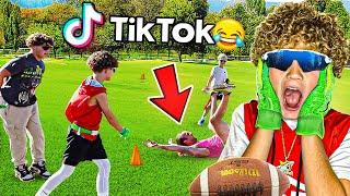 What Happens When a TIKTOK STAR Takes on the BEST 10U FOOTBALL TEAM!