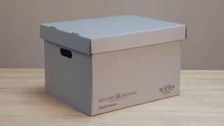 Assembly Instructions: Record Storage Carton with Separate Lid