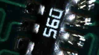 Circuit board viewed from Stereomicroscope