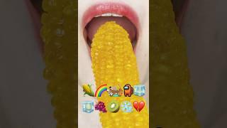 asmr EMOJI FOOD️eating sounds(sped up)