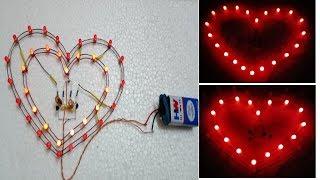 DIY Heartin Room Decor for home | Beautiful Wall hanging | LED Project