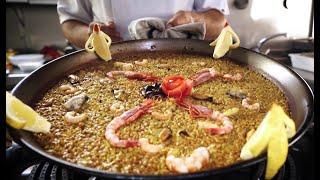 Paella de marisco de Senyoret. Un arroz para no ensuciarse las manos