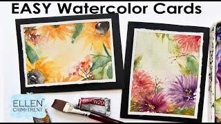 EASY Watercolor Greeting  Cards for Beginners