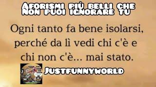 Ogni tanto fa bene isolarsi l Aforismi sulla vita l citazioni e frasi belle @justfunnyworld