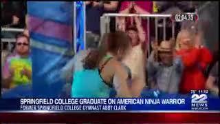 WWLP TV 22 Coverage of Springfield College Graduate Abby Clark on American Ninja Warrior