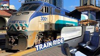 NCTD San Diego Coaster Train Ride: Oceanside to San Diego, California #travel