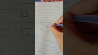 Easy optical illusion draw | #shorts#youtubeshorts