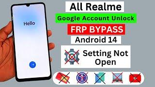 All Realme Android 14 Frp Bypass | Phone Setting Not Open | Google Account Unlock Without Pc